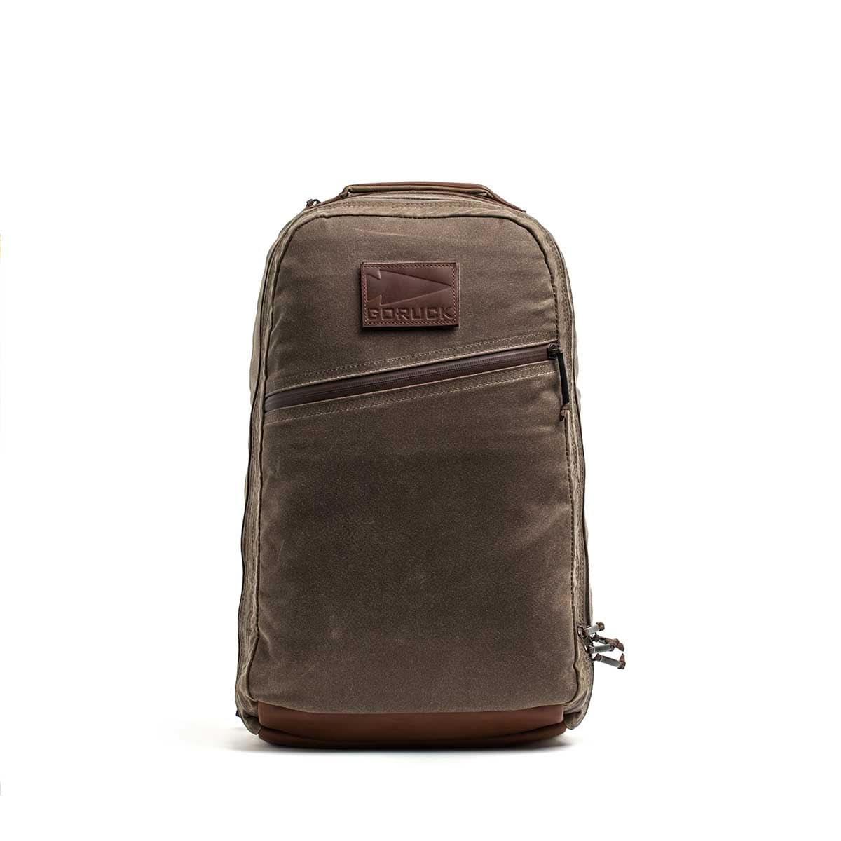 Double Compartment Bullet Ruck - Heritage Waxed Canvas - 18L - Image 15