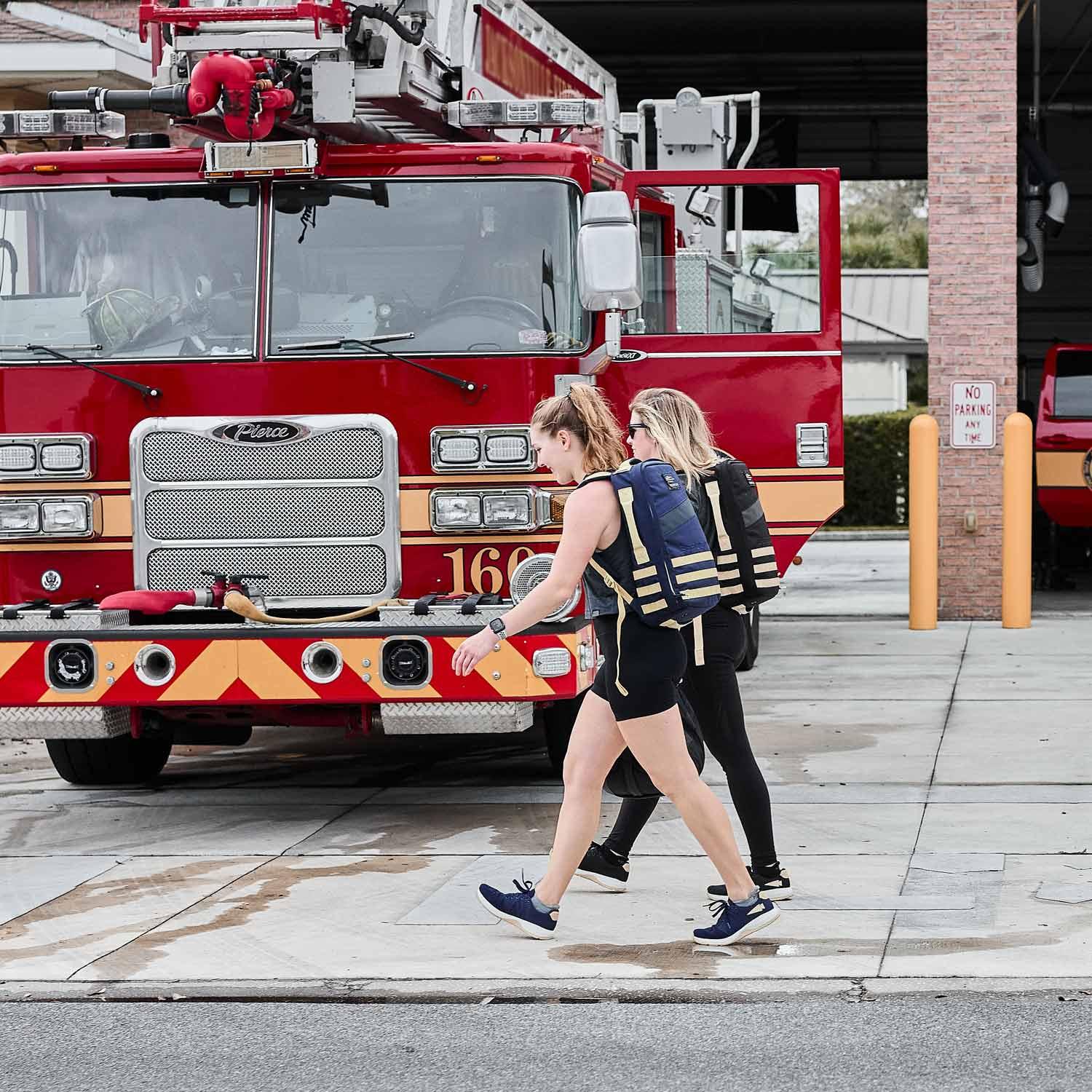 Women's Ballistic Trainers - Navy + White + Gold - Image 5